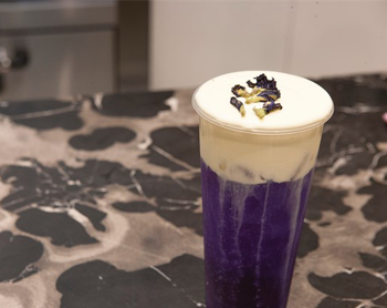 Công thức pha trà hoa đậu biếc milk foam thơm ngon
